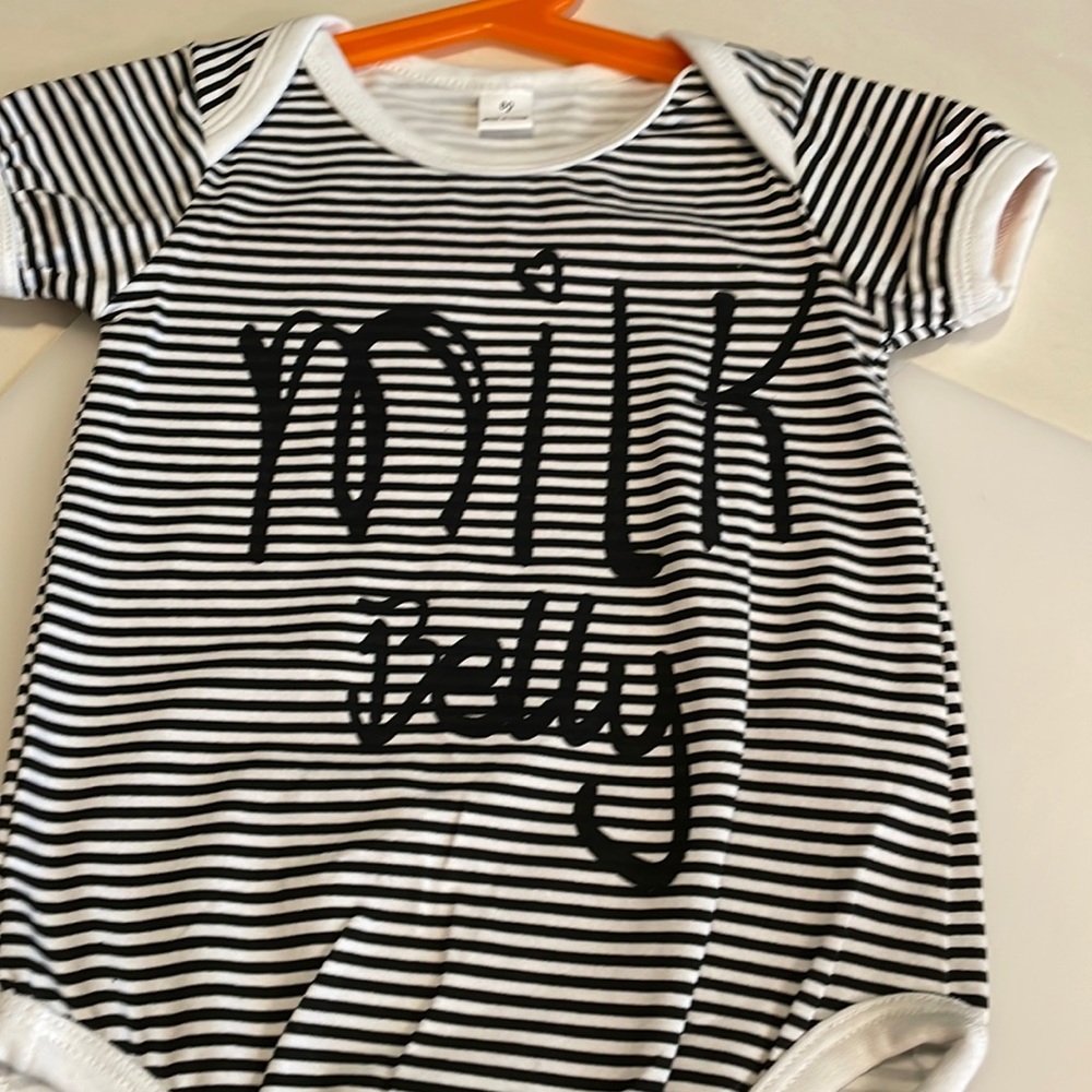 NWOT Milk Belly Onesie Size 12-18 months k